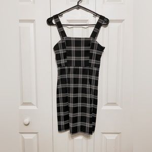 🖤 H&M | Black & White Plaid Dress Size 0 | NWT